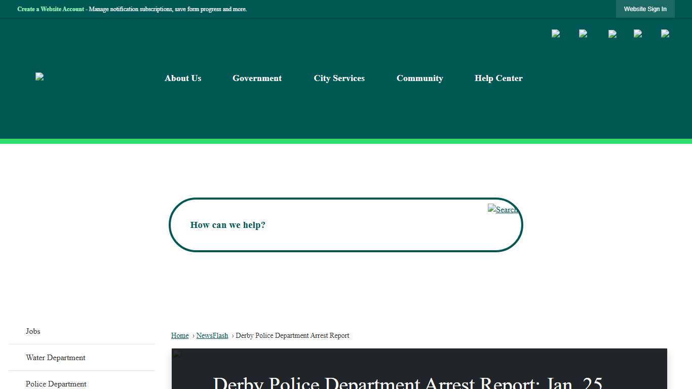 Derby Police Department Arrest Report: Jan. 25, 2026 • Derby, KS